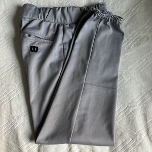 Men Small gray Wilson baseball pants